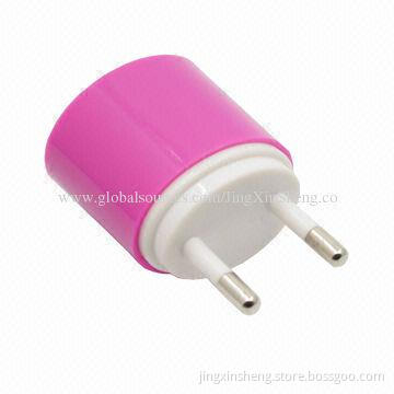 Universal USB Travel Adapter for Mobile Phones, with VDE Plug